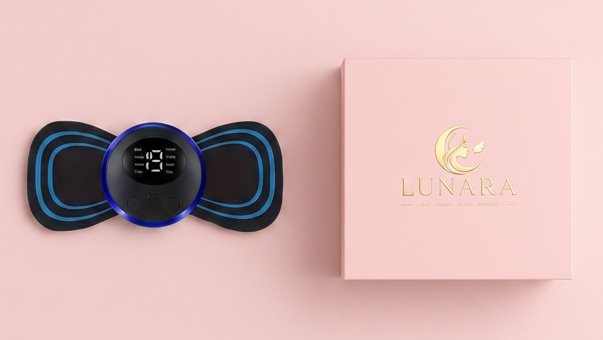 Lunara EMS Device with Blush Pink Box